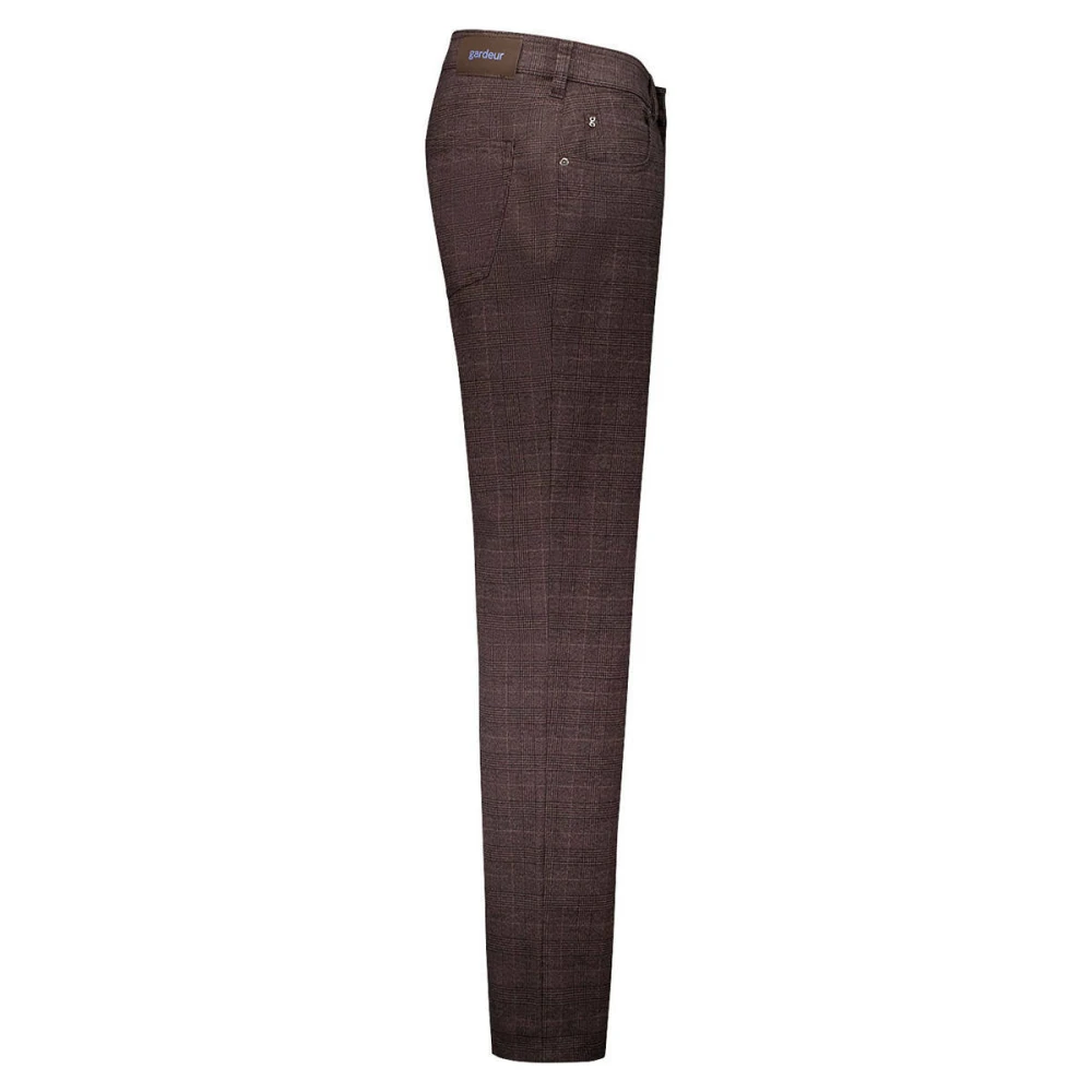 Gardeur Moderne Fit 5-Pocket Broek Bill-3 Brown Heren
