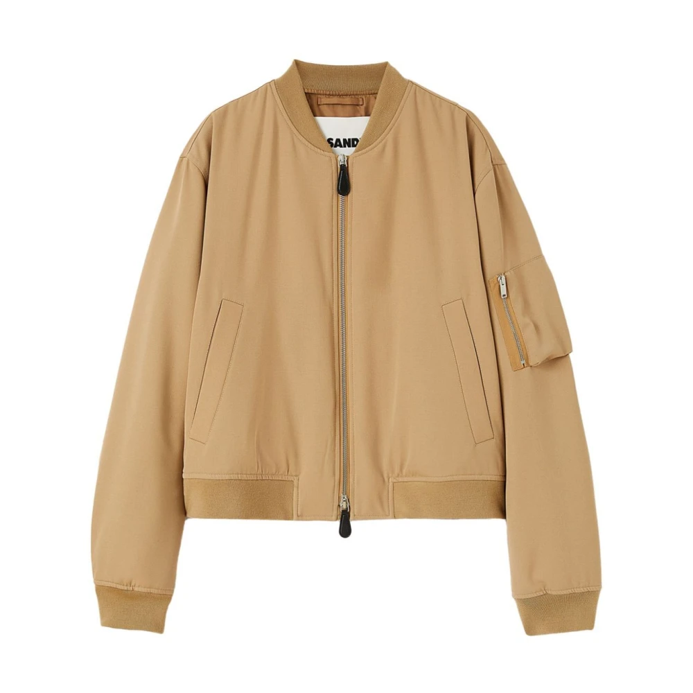 Jil Sander Kameel Blouson Jas Brown Heren