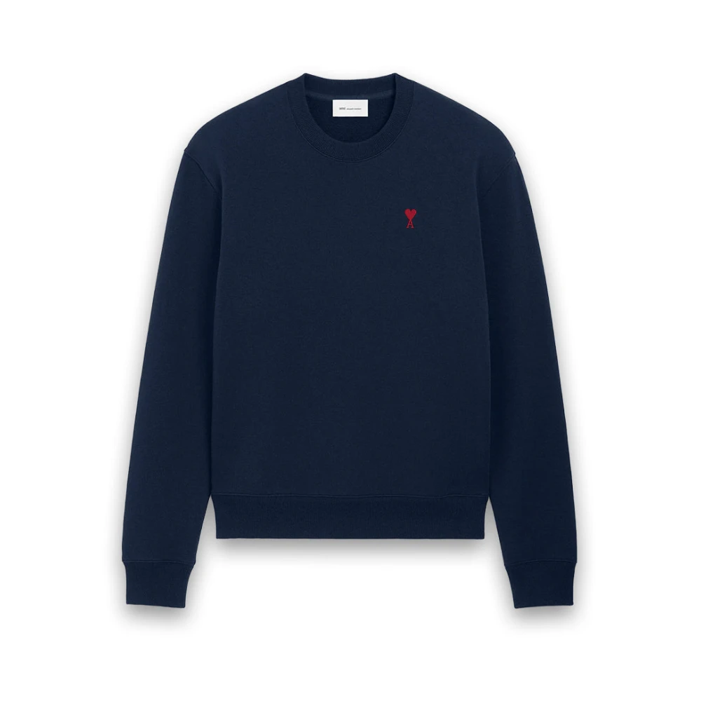 Ami Paris Unisex Blu Felpe, S, New,