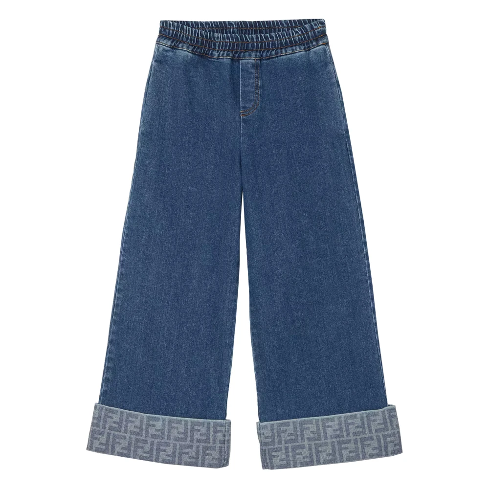 Fendi Blue Jeans, Female, 6 Y, Pantalone Denim