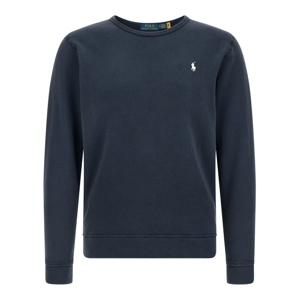 Polo Ralph Lauren Men's Blue Sweatshirts, S, Island Terry Crewneck Sweatshirt