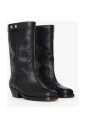 black-leather-ankle-boots
