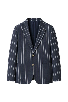 Pinstripe Jersey Jacket
