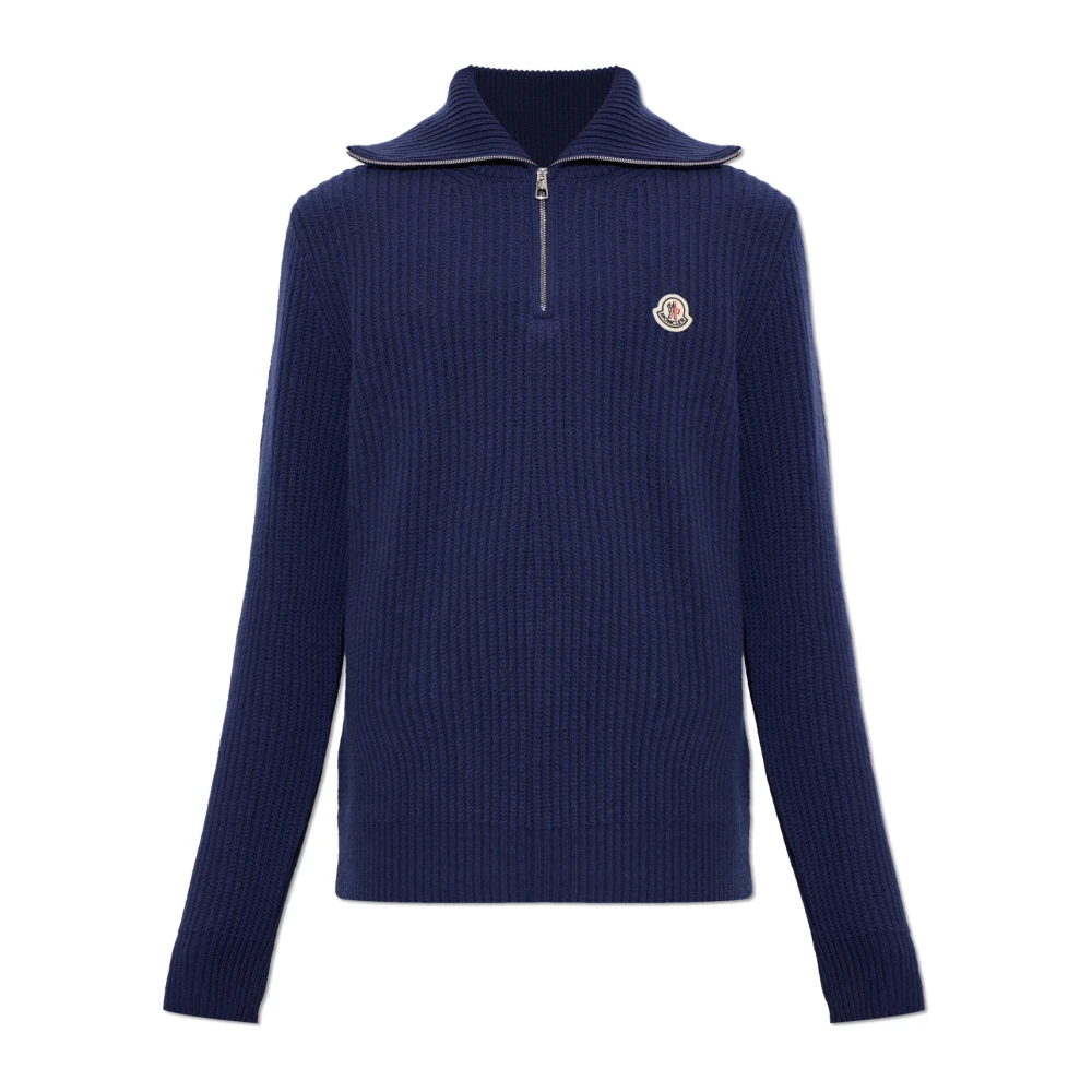 Moncler Logo Rib Wool Turtleneck Men da Size: M - Immagine 2