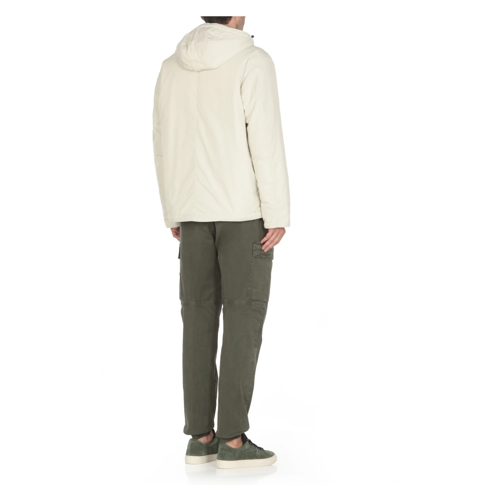 Stone Island Groene Hoodie met Ritszakken Green Heren