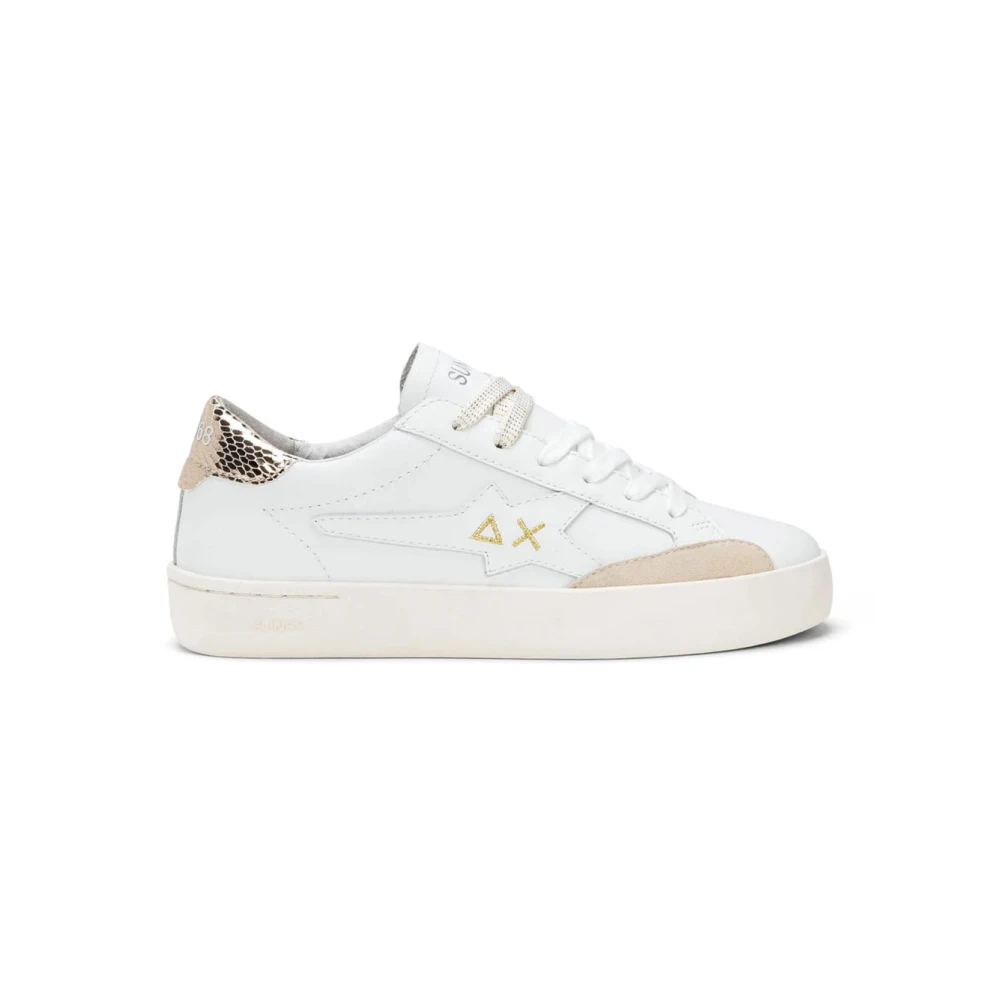 Sun68 Katy Suede Tennis Style Sneakers Dames Schoenen Wit