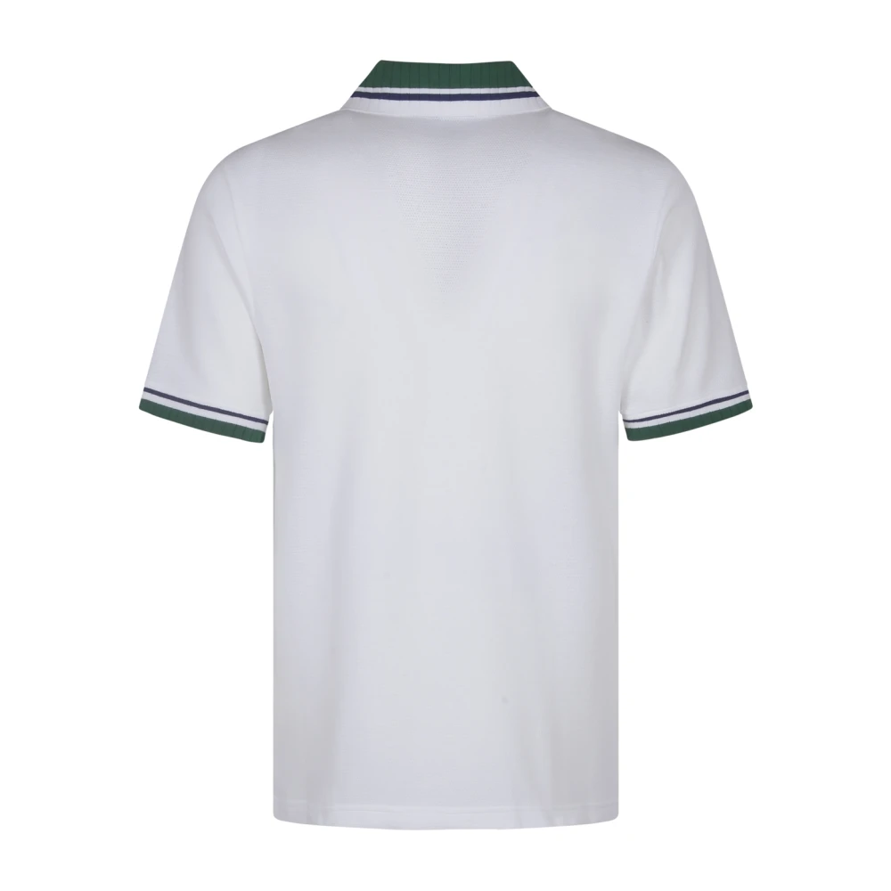 Casablanca Gestructureerde Pique Polo Shirts en Polos White Heren