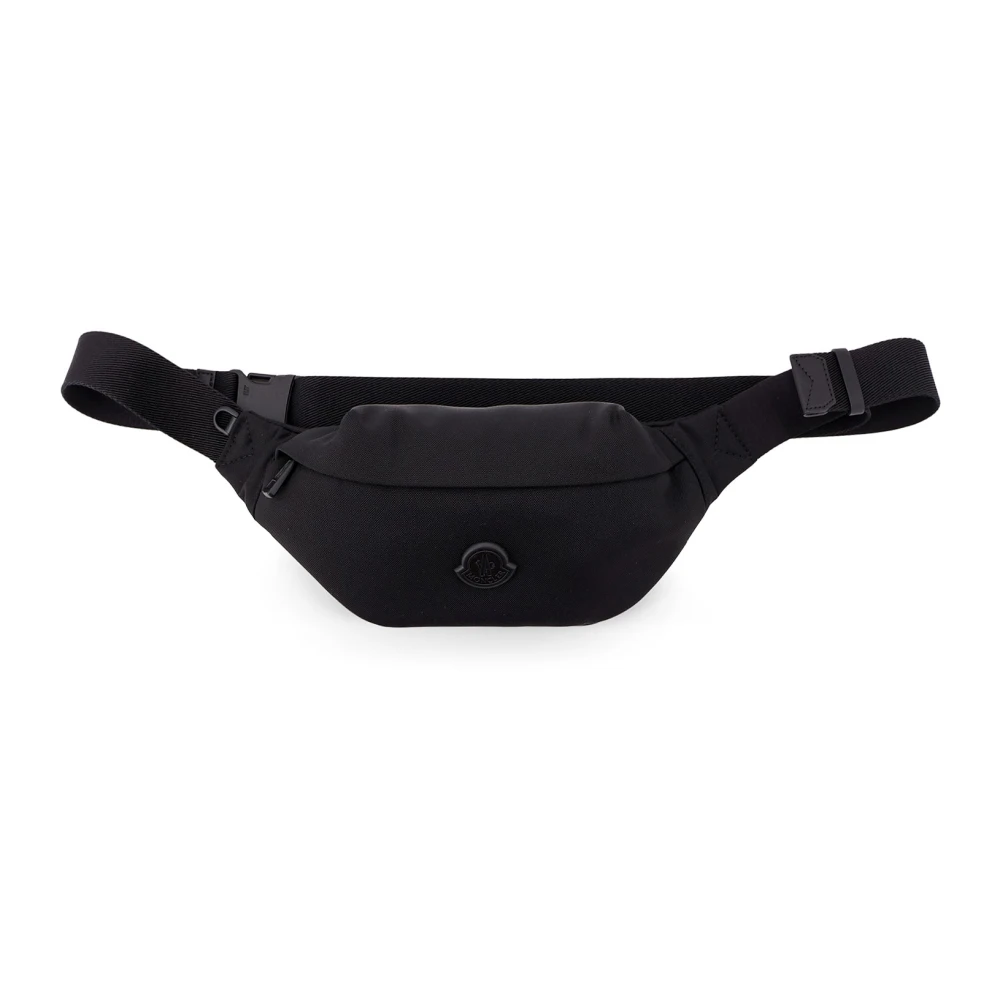 Moncler Nylon Heuptas met Logopatch Black Heren
