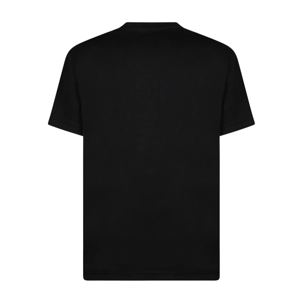 Ralph Lauren Zwarte katoenen T-shirt met witte opdruk Black Heren