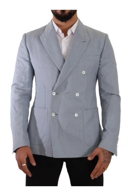 Slim Fit Dubbelknäppt Blazer