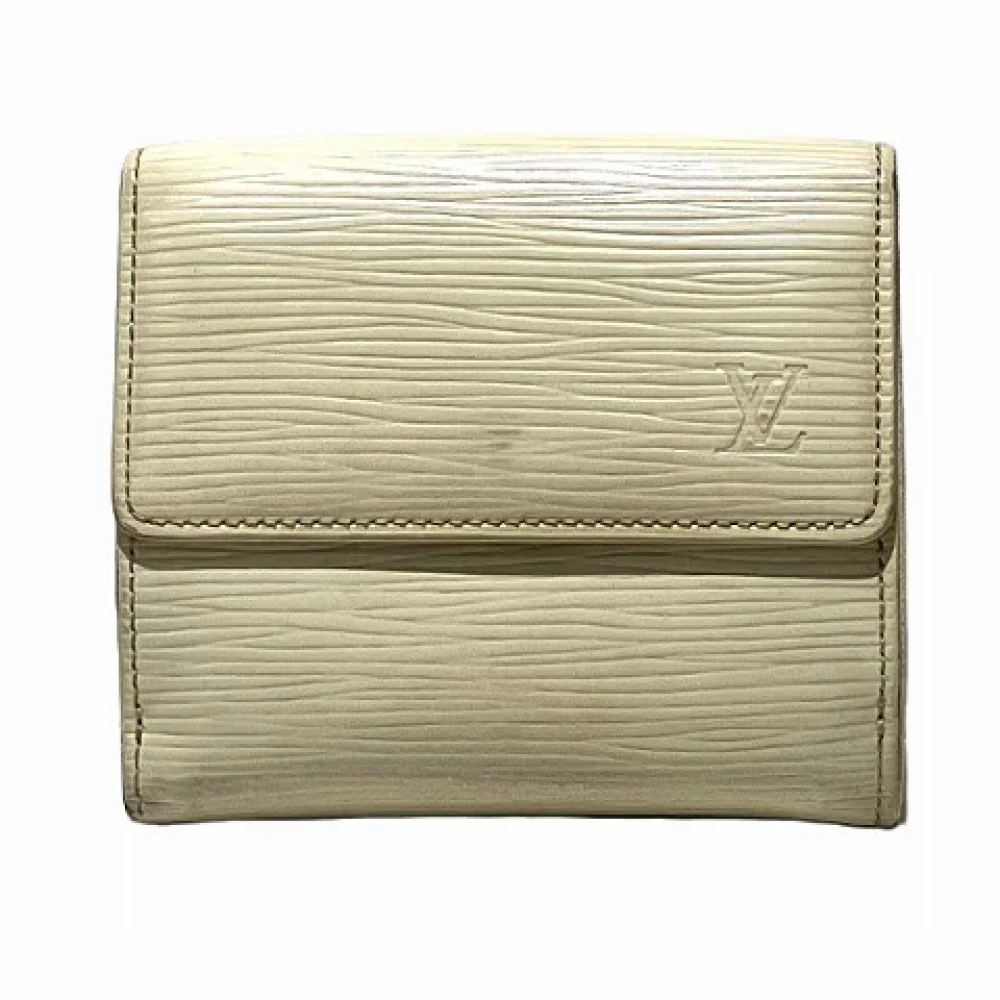 Louis Vuitton Vintage Pre-owned Leather wallets White Heren