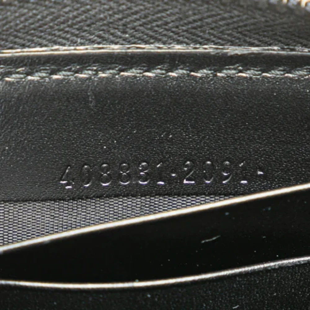 Gucci Vintage Pre-owned Leather wallets Black Dames