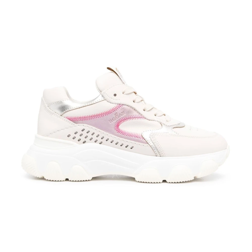 Hogan Verhoog je sneaker game met Hyperactive Low-Top Sneakers Pink Dames