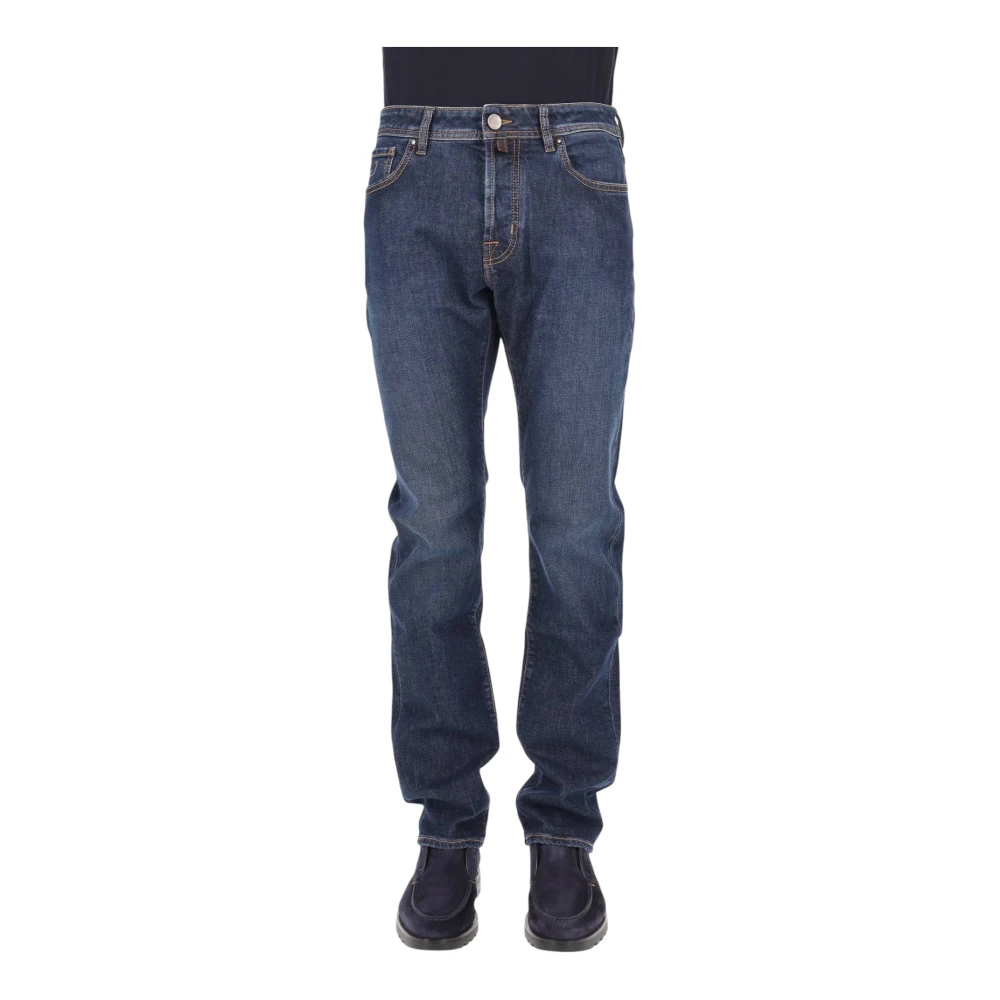 Jacob Cohën Uomo Blu - Jeans Slim Fit Bard Con Dettagli Logo - Jeans - W34 - Immagine 4