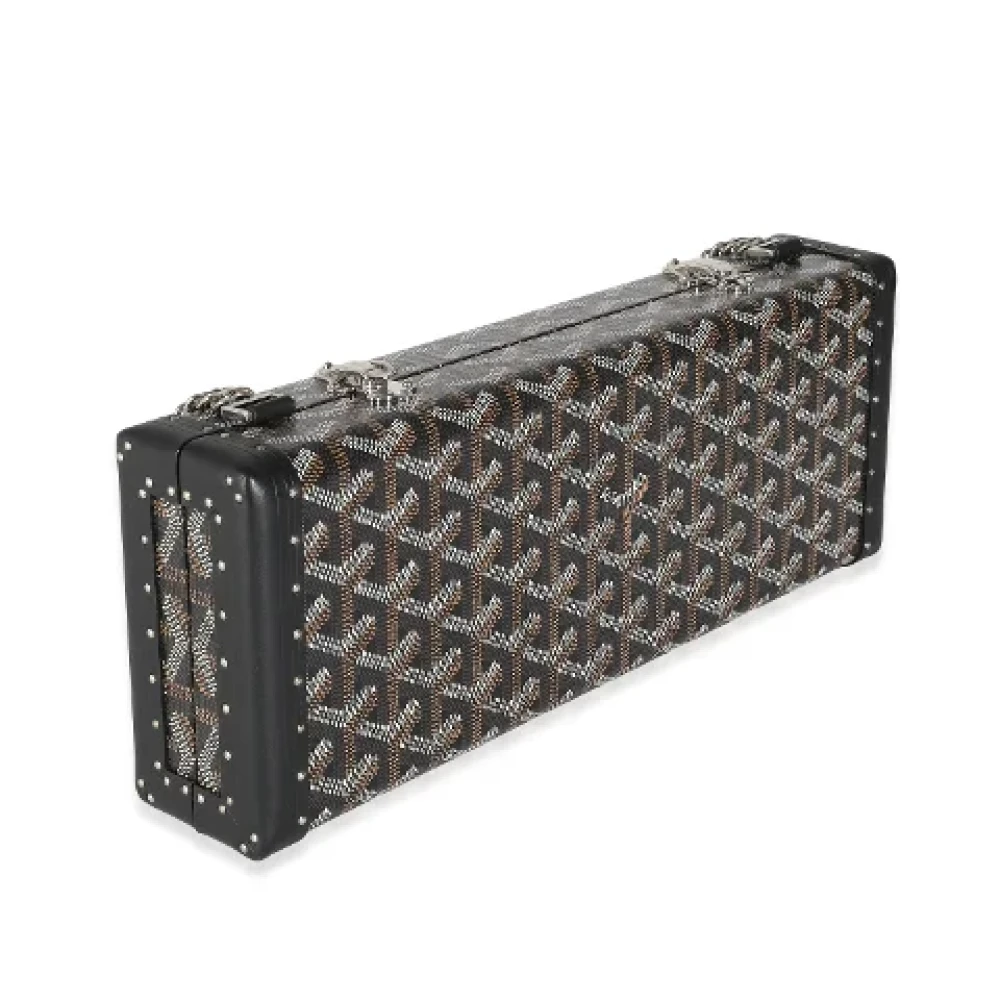 Goyard Vintage Pre-owned Canvas clutches Black Dames