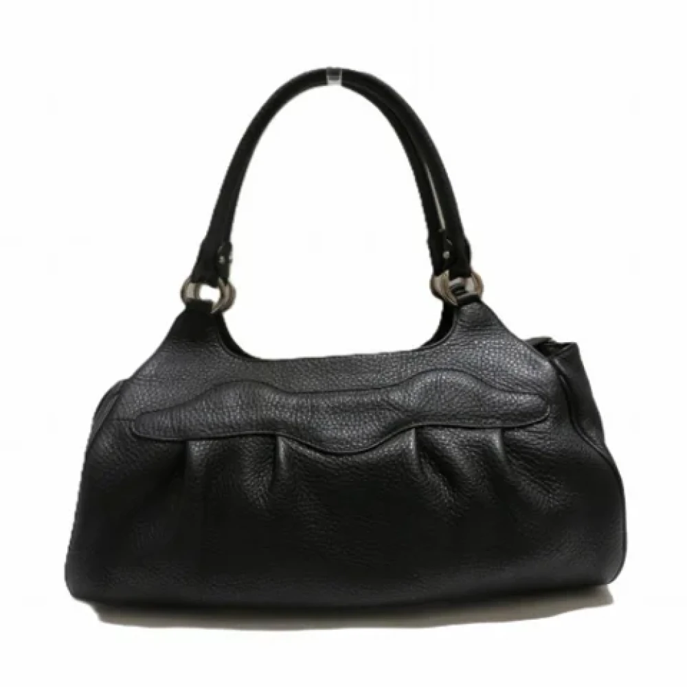 Salvatore Ferragamo Pre-owned Leather handbags Black Dames