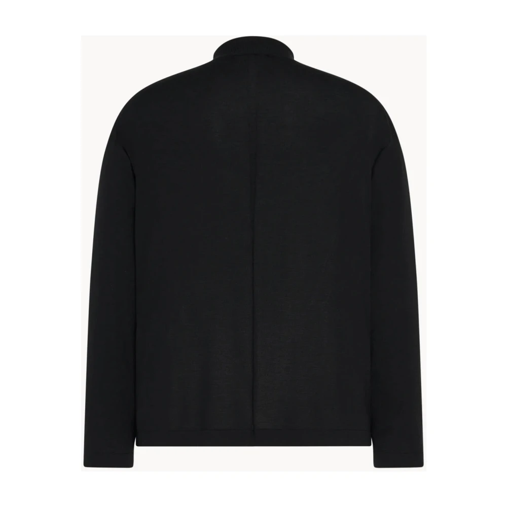 The Row Lange Mouw Mock Neck Coltrui Black Heren