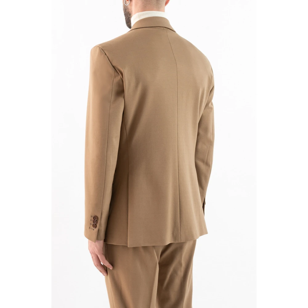 Corsinelabedoli Dubbelrijige jassen met revers Beige Heren