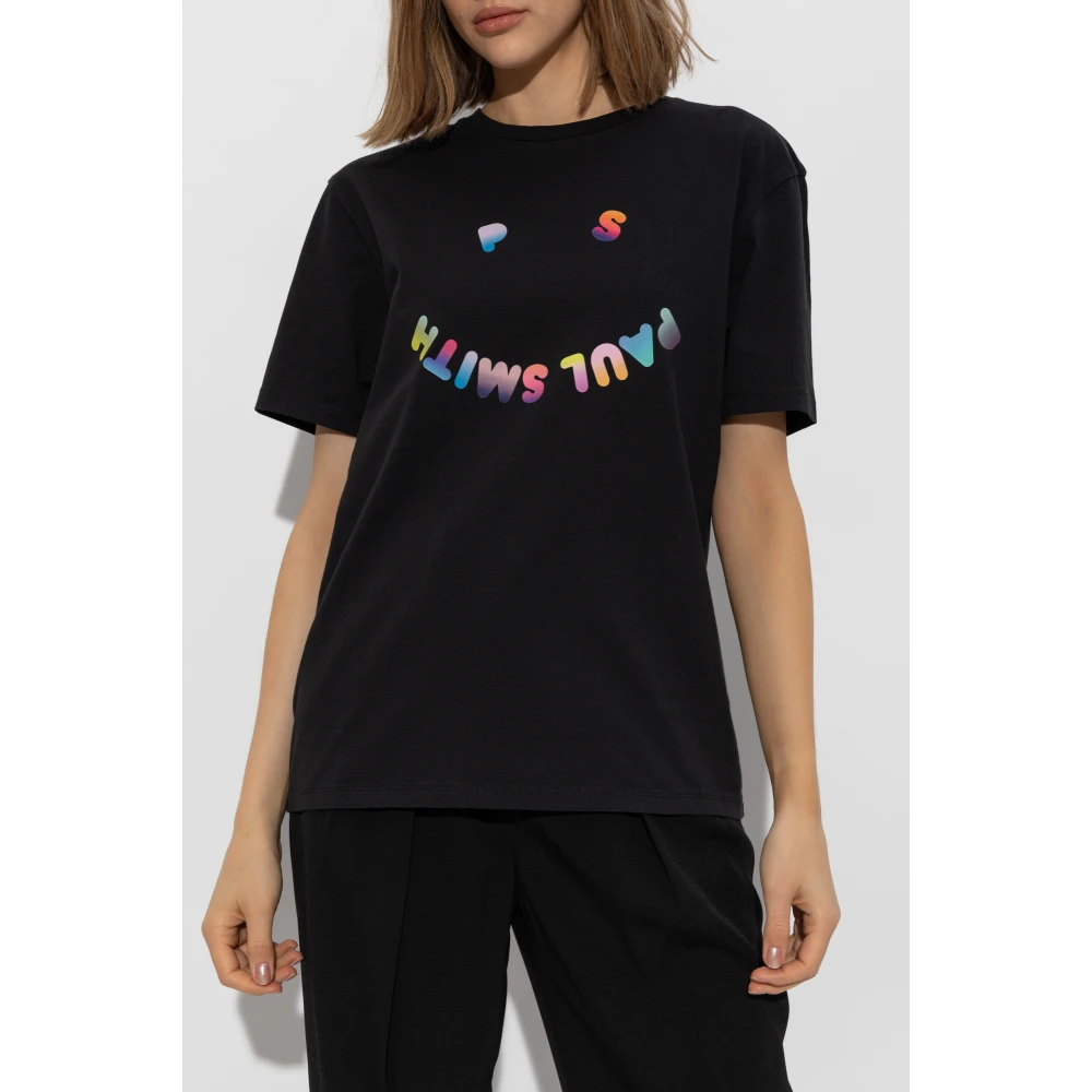 PS By Paul Smith T-shirt met bedrukt logo Black Dames