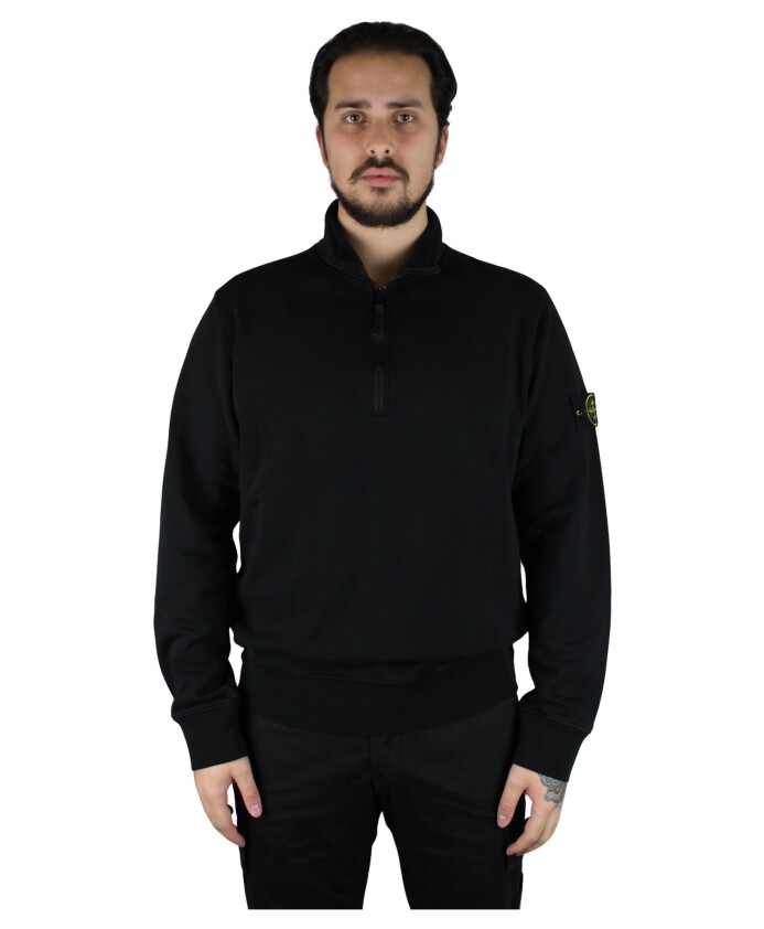 zwarte-felpa-quarter-zip-jas