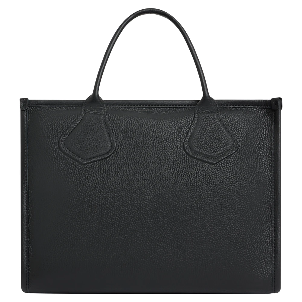 Lancel Zwarte Leren Shopper Tas Jour De Black Dames