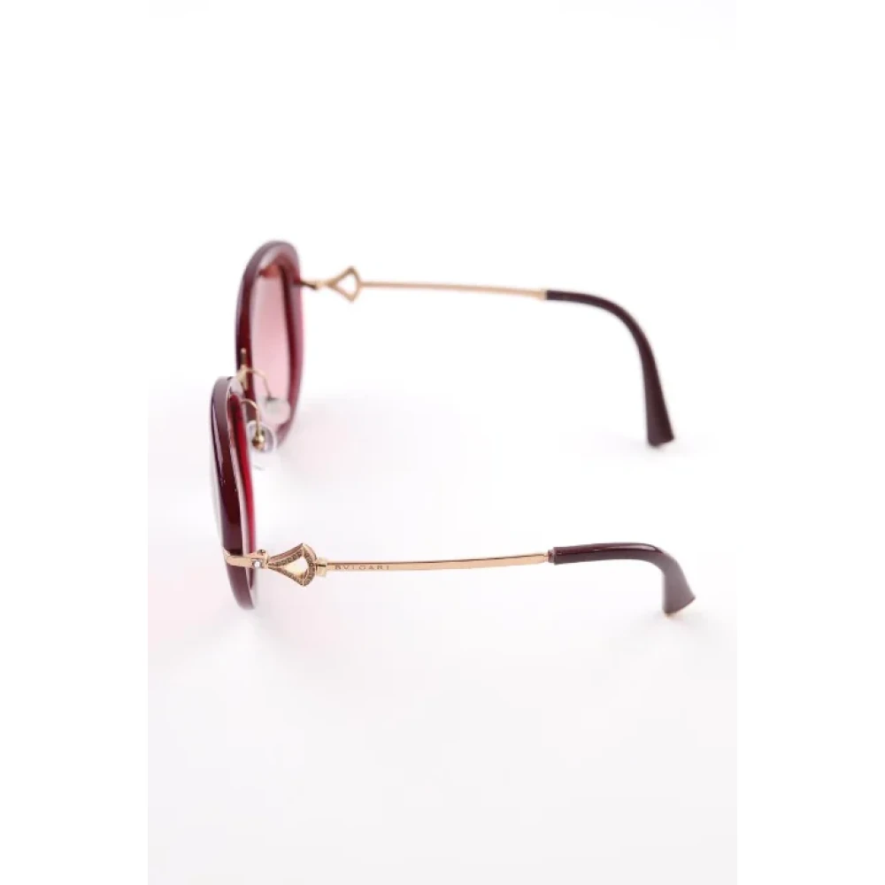 Bvlgari Vintage Pre-owned Plastic sunglasses Purple Dames