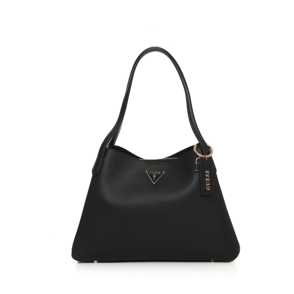 Guess Stijlvolle schoudertas met ritssluiting Black Dames