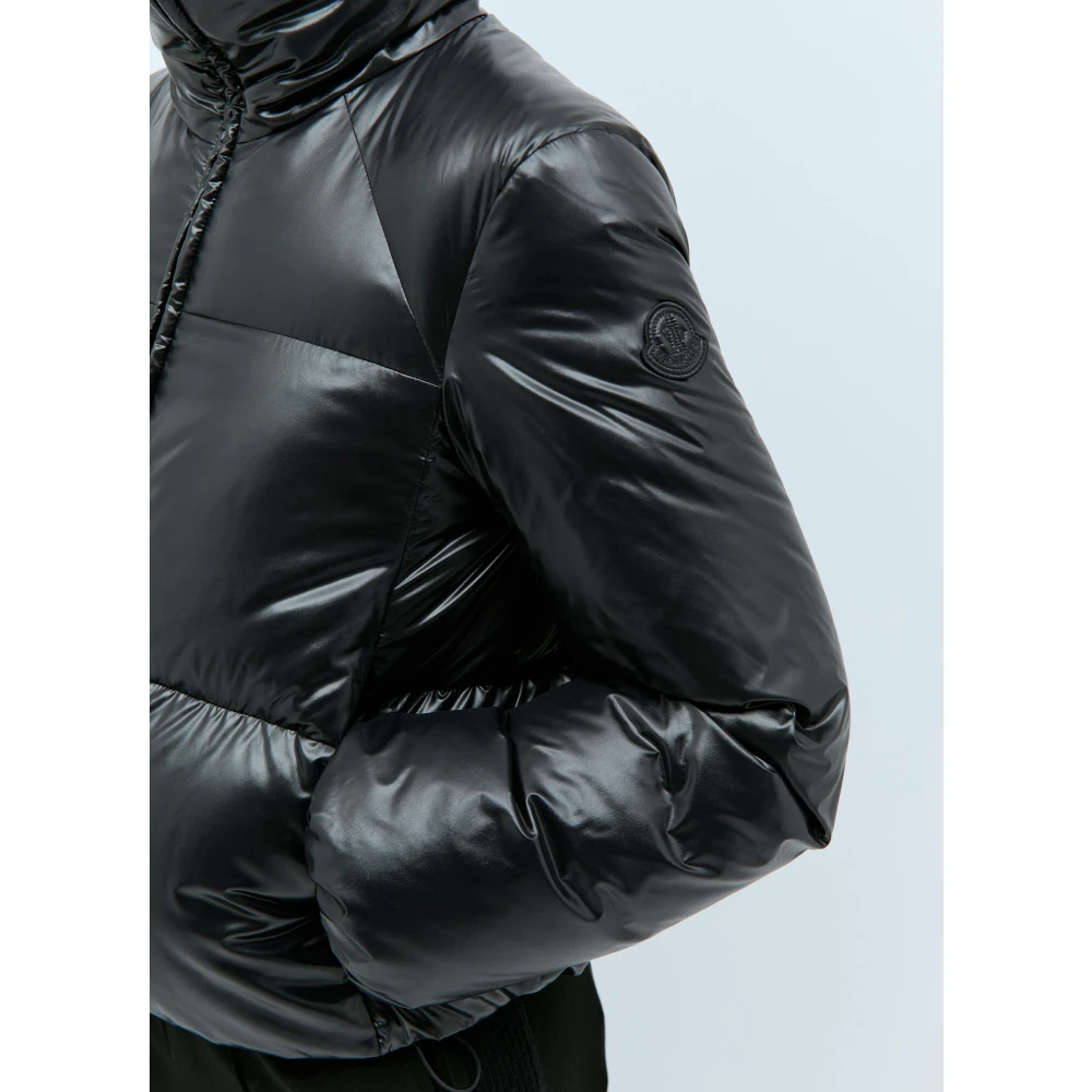 Moncler Geknoopte Korte Donsjas Black Dames