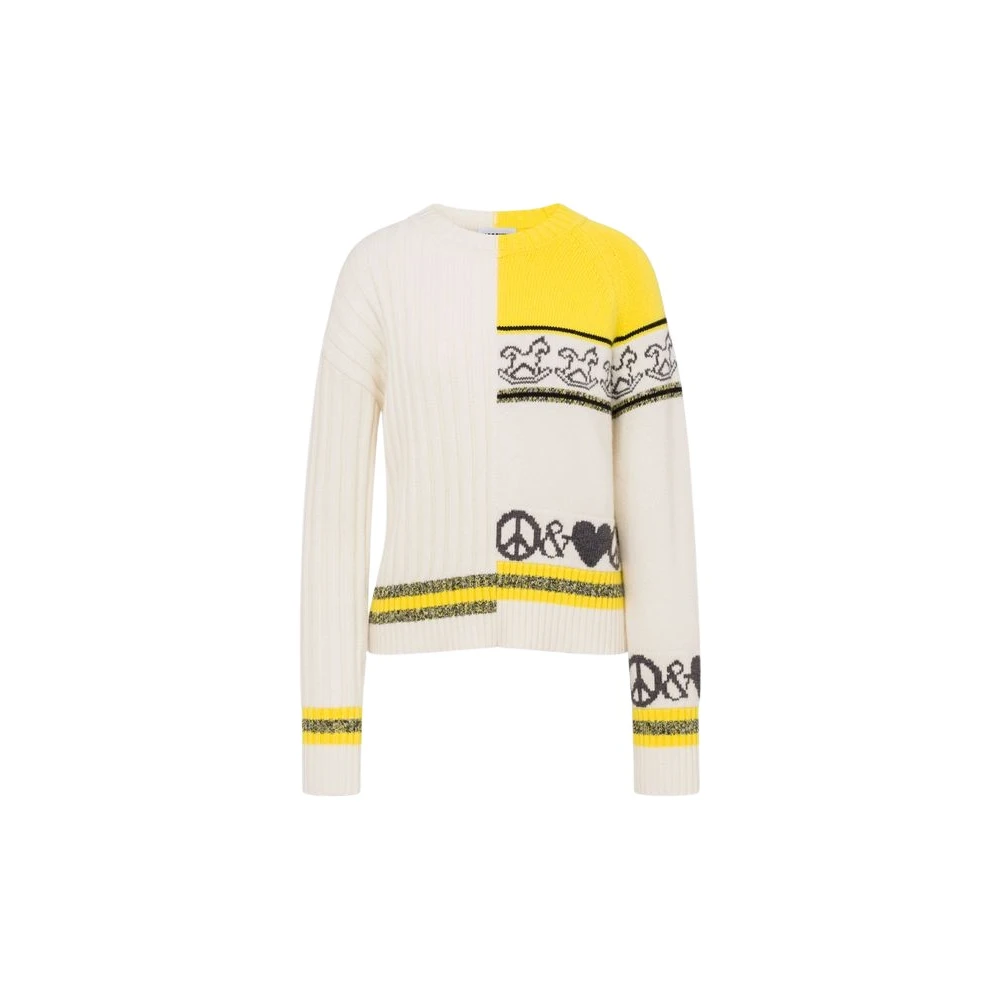 Moschino Women's Intarsia Wool Blend Pullover