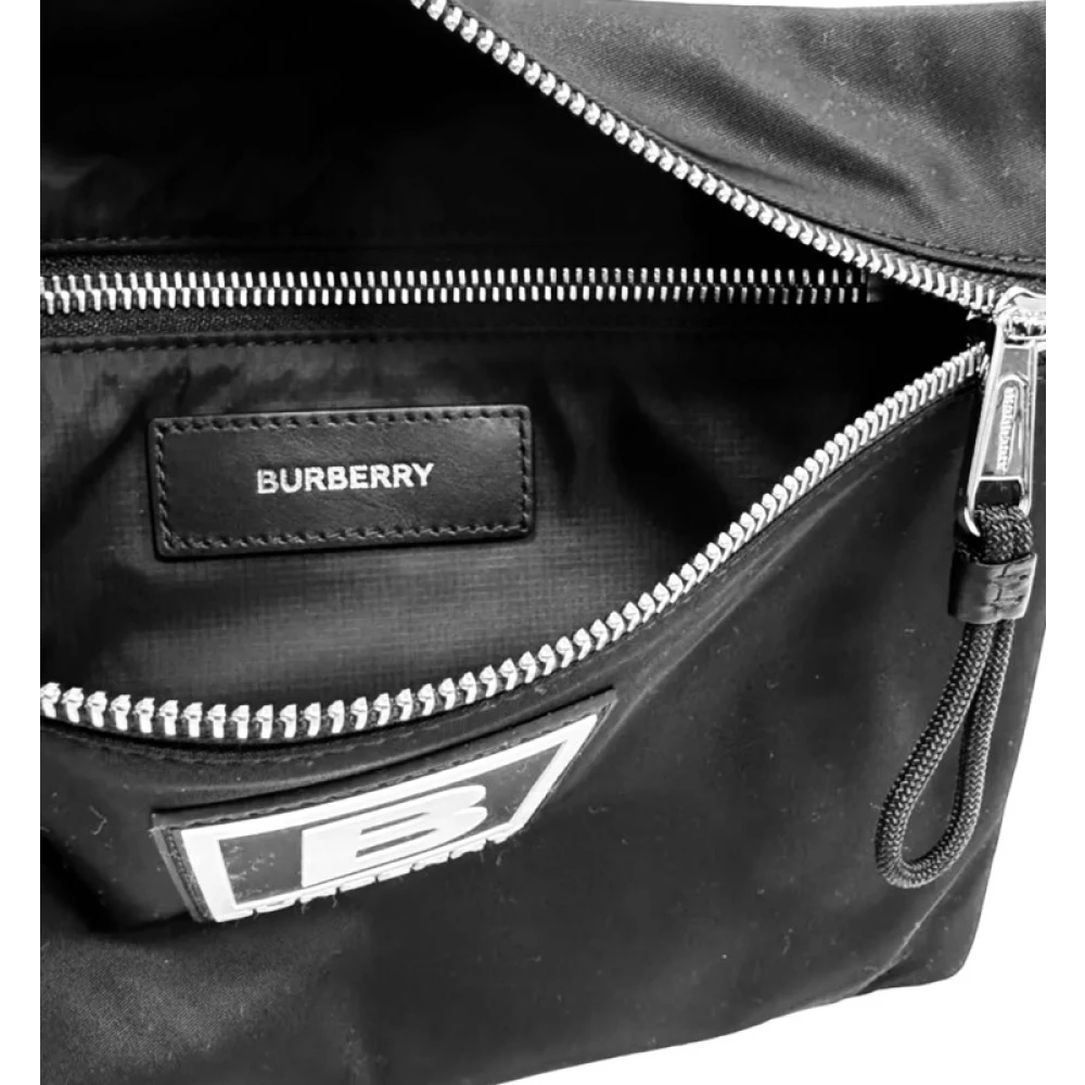 Burberry Zwarte Messenger Tas Nieuw Met Label Black Dames