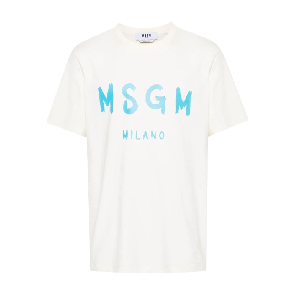 Msgm Witte T-shirts en Polos White Heren