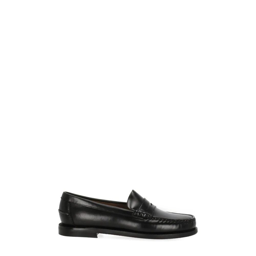 Sebago Donna Naturale, Pelle Per 7001530 Mocassini Classici Dan In Pelle Neri (37), Nero, Basso, 1 A 3 Cm, Nessuno, Casual, Da Sera, Classico - Immagine 3