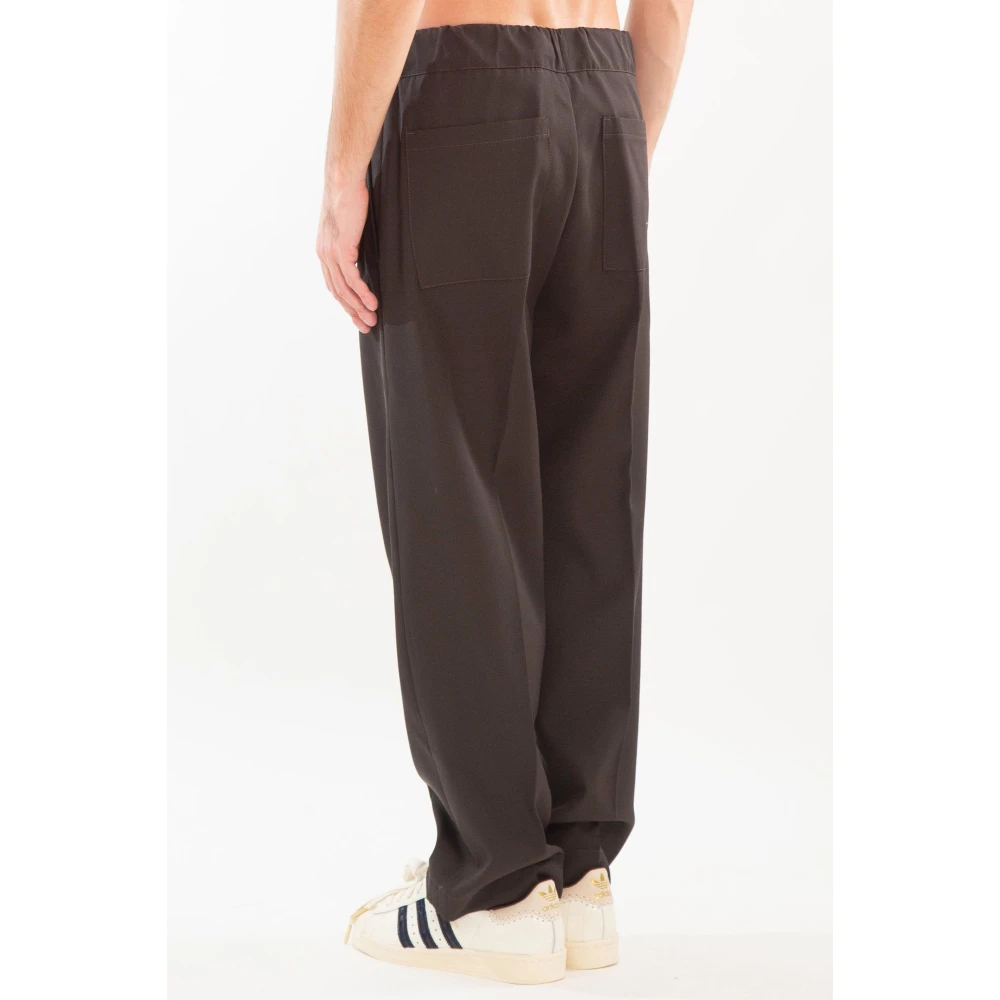 Costumein Losse broek met John riem Brown Heren