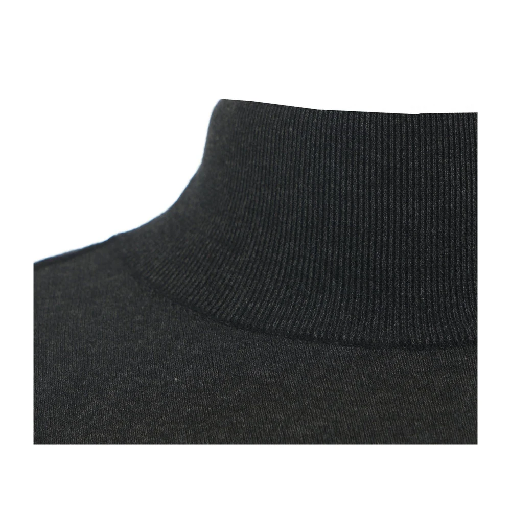 Transit Grijze Gebreide Hoge Kraag Trui Aw24 Gray Heren