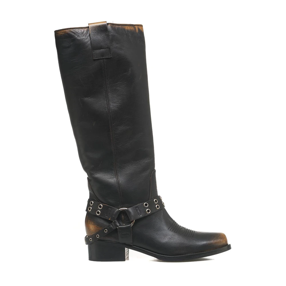 Curiosite Brun Biker Ankelboots Brown, Dam