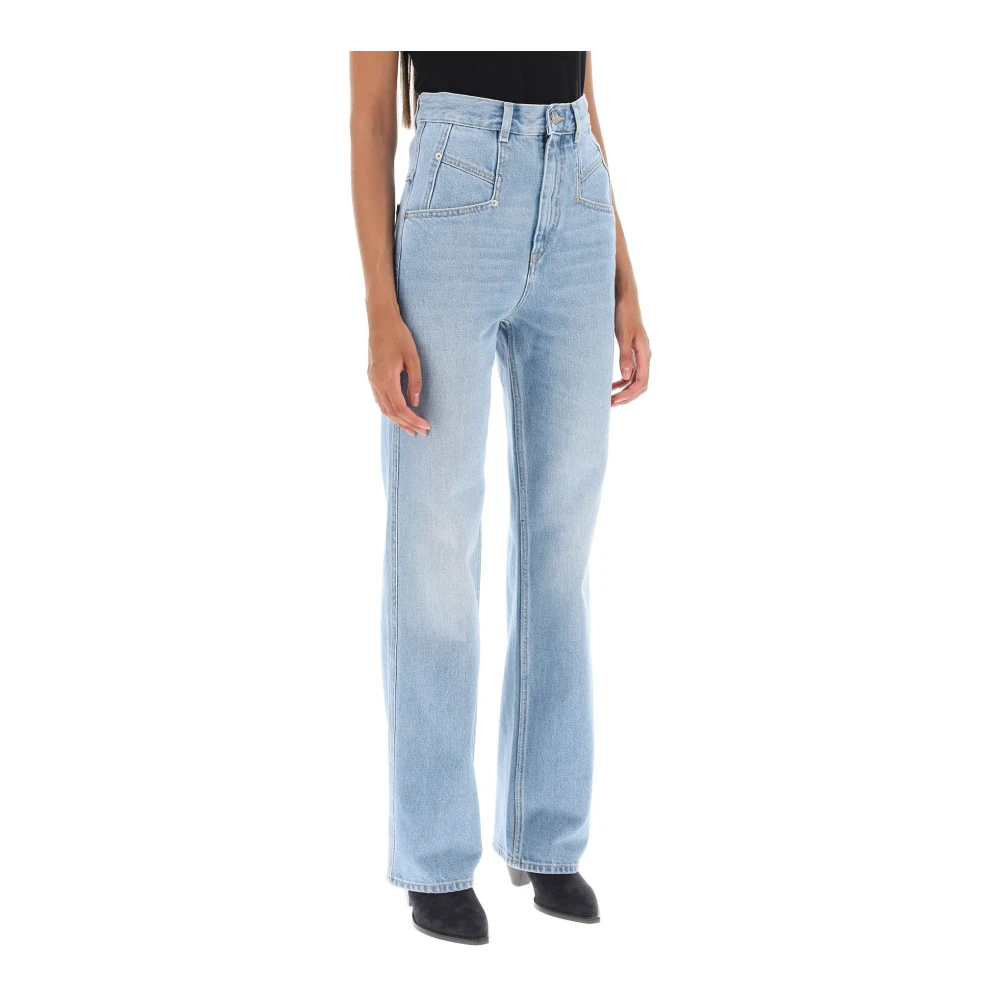 Isabel marant 'dileskoa' Straight Cut Jeans Blue Dames