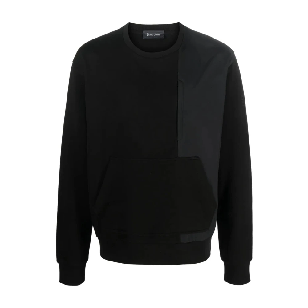 Herno Mannelijk Zwart Hoodies & Sweatvesten Heren, 2XL, Sweatshirts