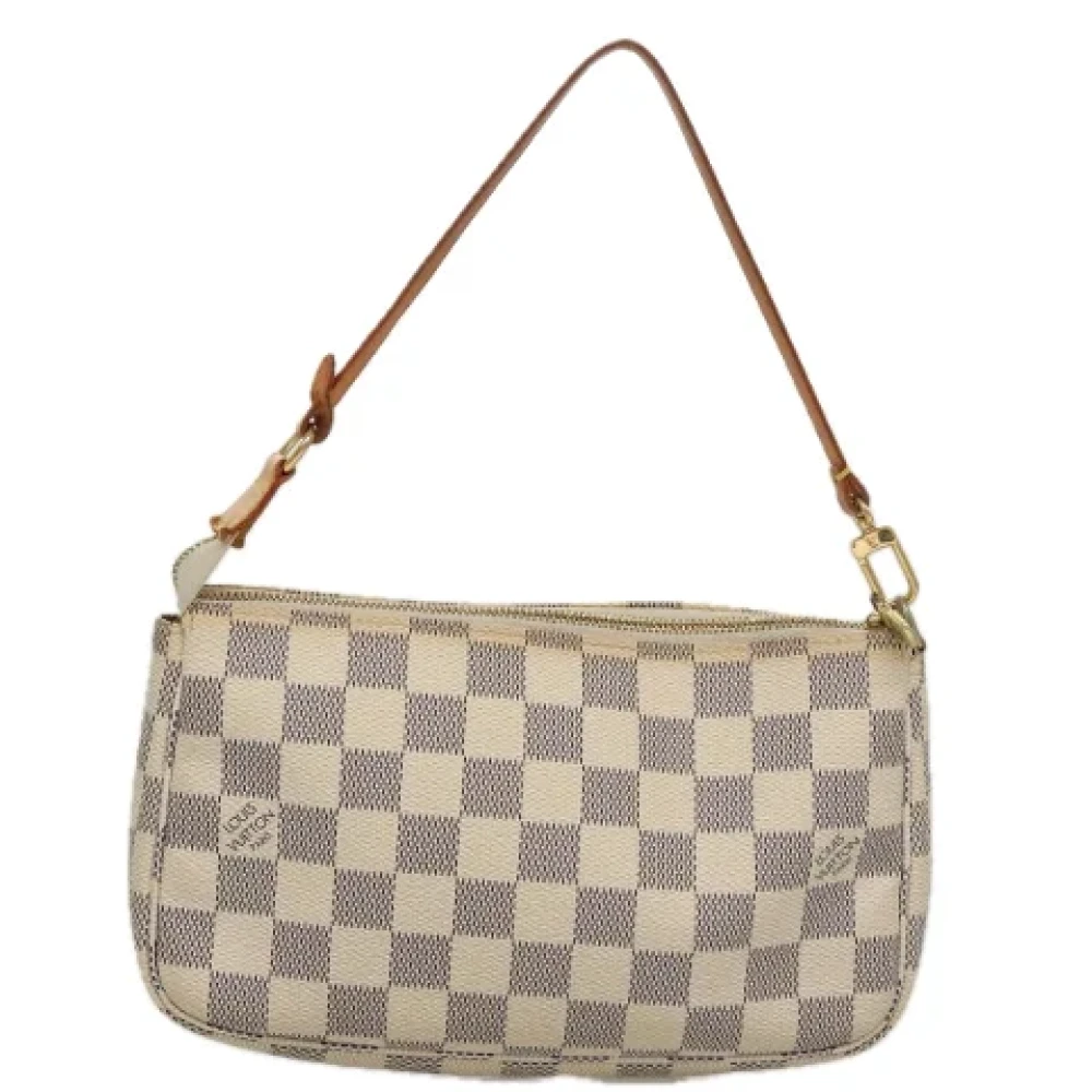 Louis Vuitton Vintage Pre-owned Canvas pouches Beige Dames