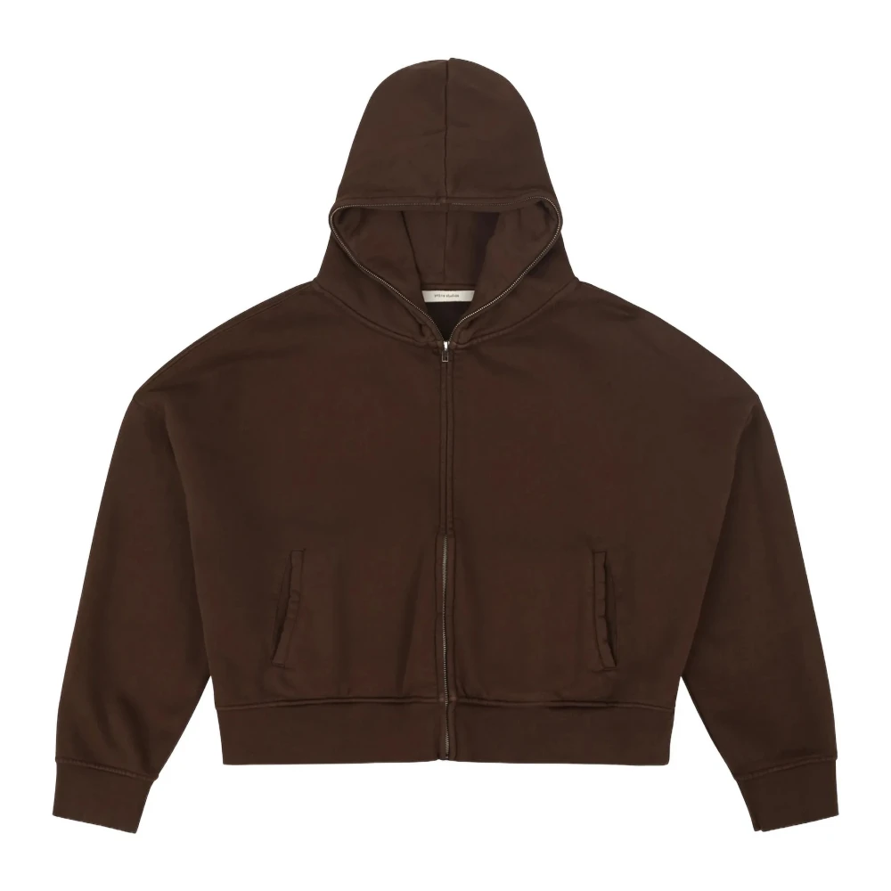 Entire Studios Men's Brown Eternal Zip - Zip-Throughs - Xs - Sweatshirts & Hoodies