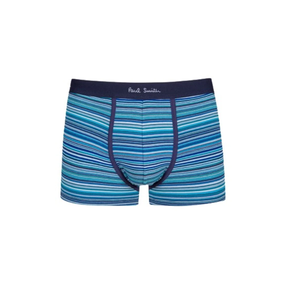 PS By Paul Smith Heren Signature Streep Boxershorts Blue Heren