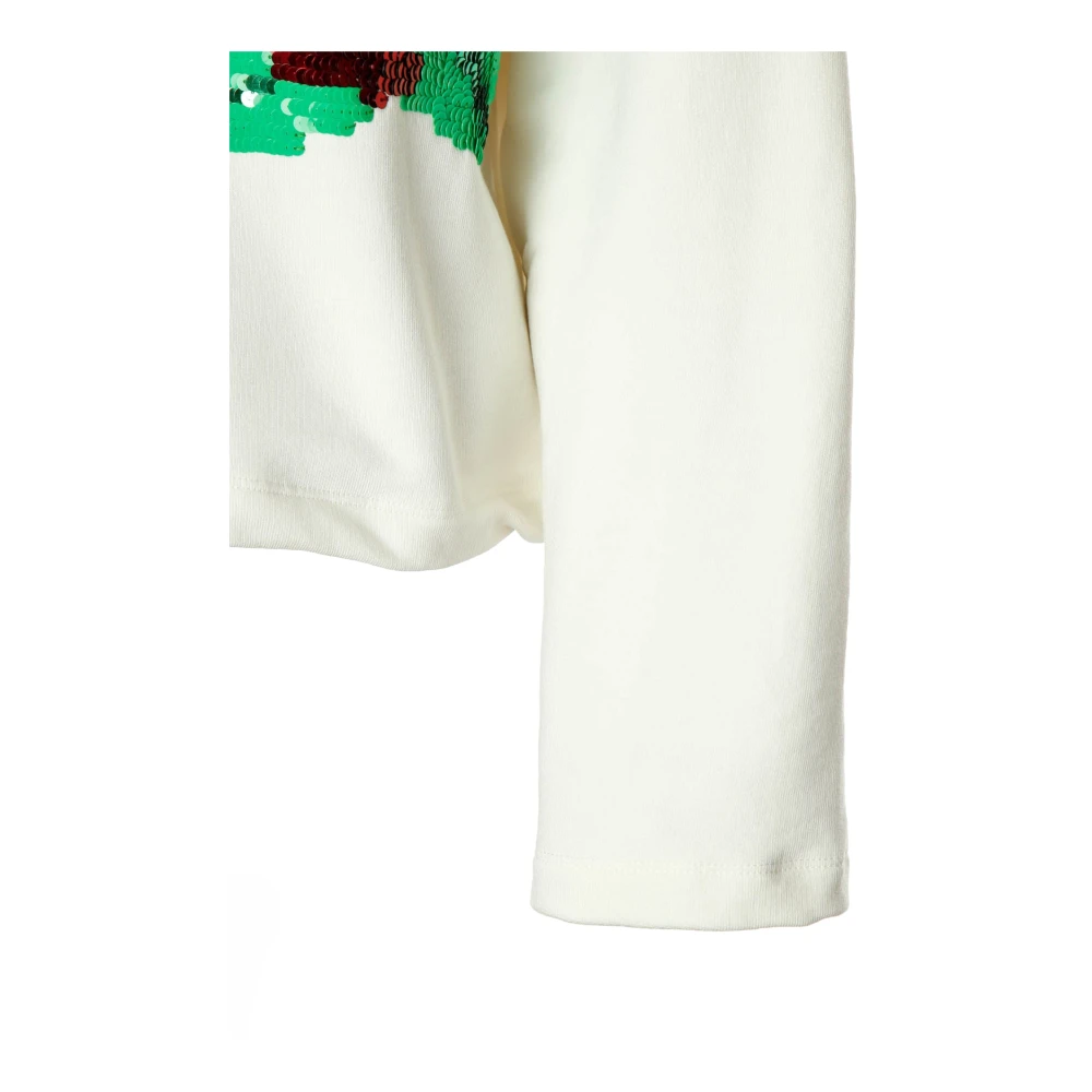 Essentiel Antwerp Bloemen Sequin Sweater White Dames