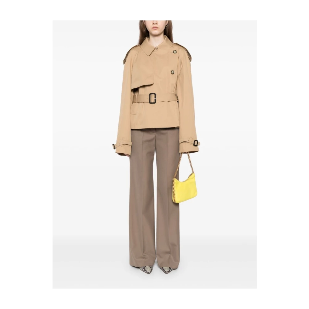 Stella Mccartney Korte Trenchcoat Beige Dames