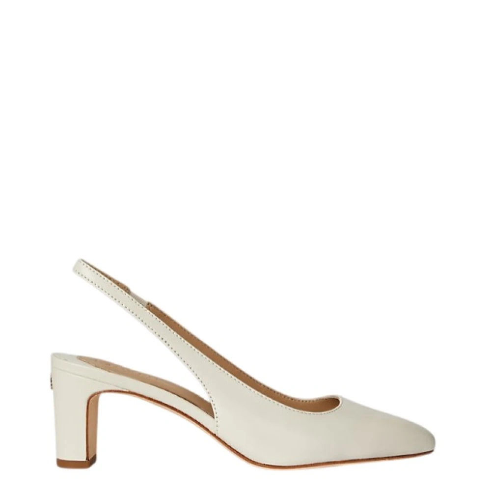 Ralph Lauren Women's White Klaire Pumps Slingback