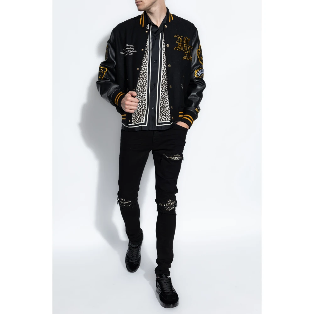 Amiri Shirt met dierenprint Black Heren
