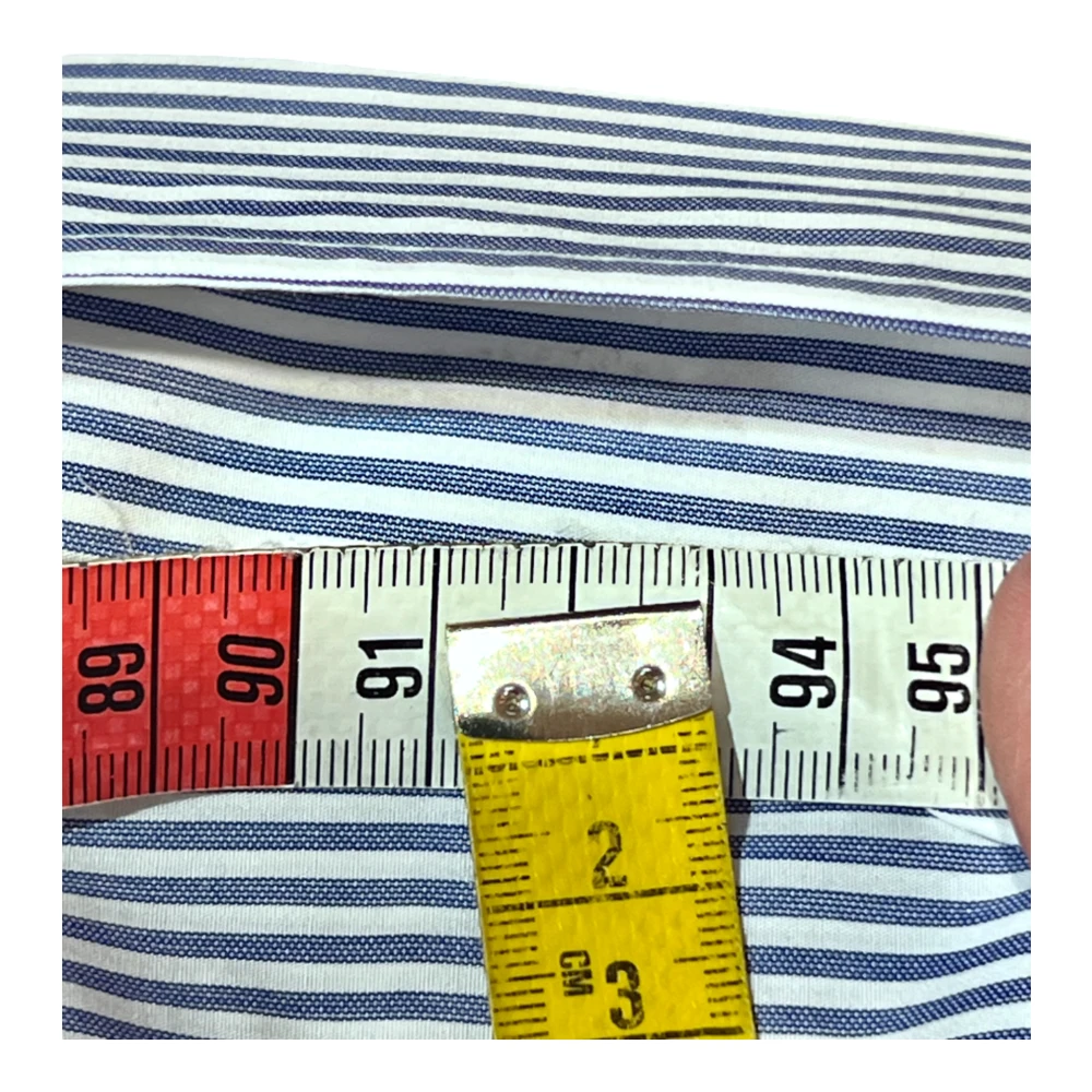 Salvatore Piccolo Napolitaanse Stijl Overhemd Blauw-Witte Strepen Blue Heren