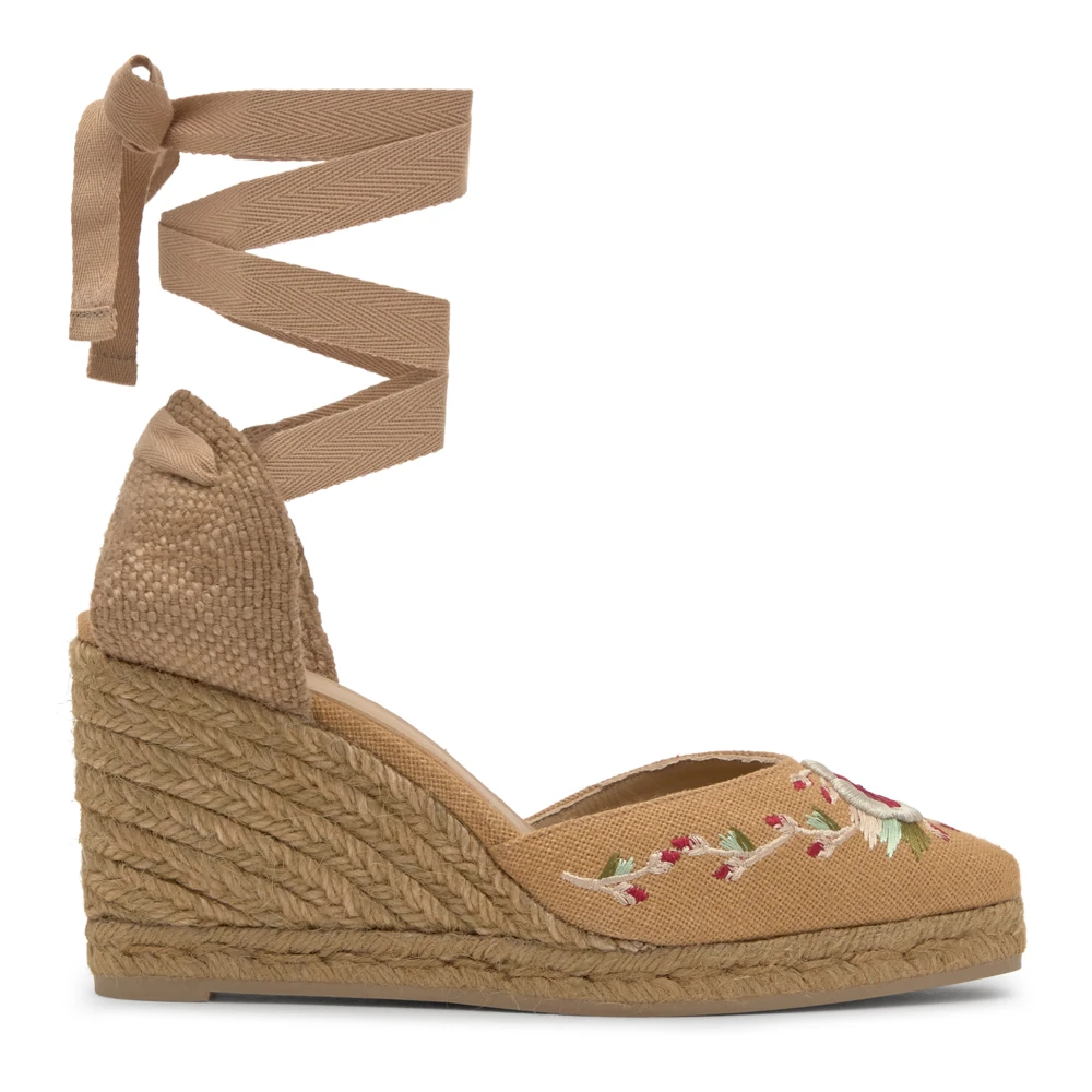 Castañer Joyce Etro T 8 273 · Platte Espadrille Beige Dames