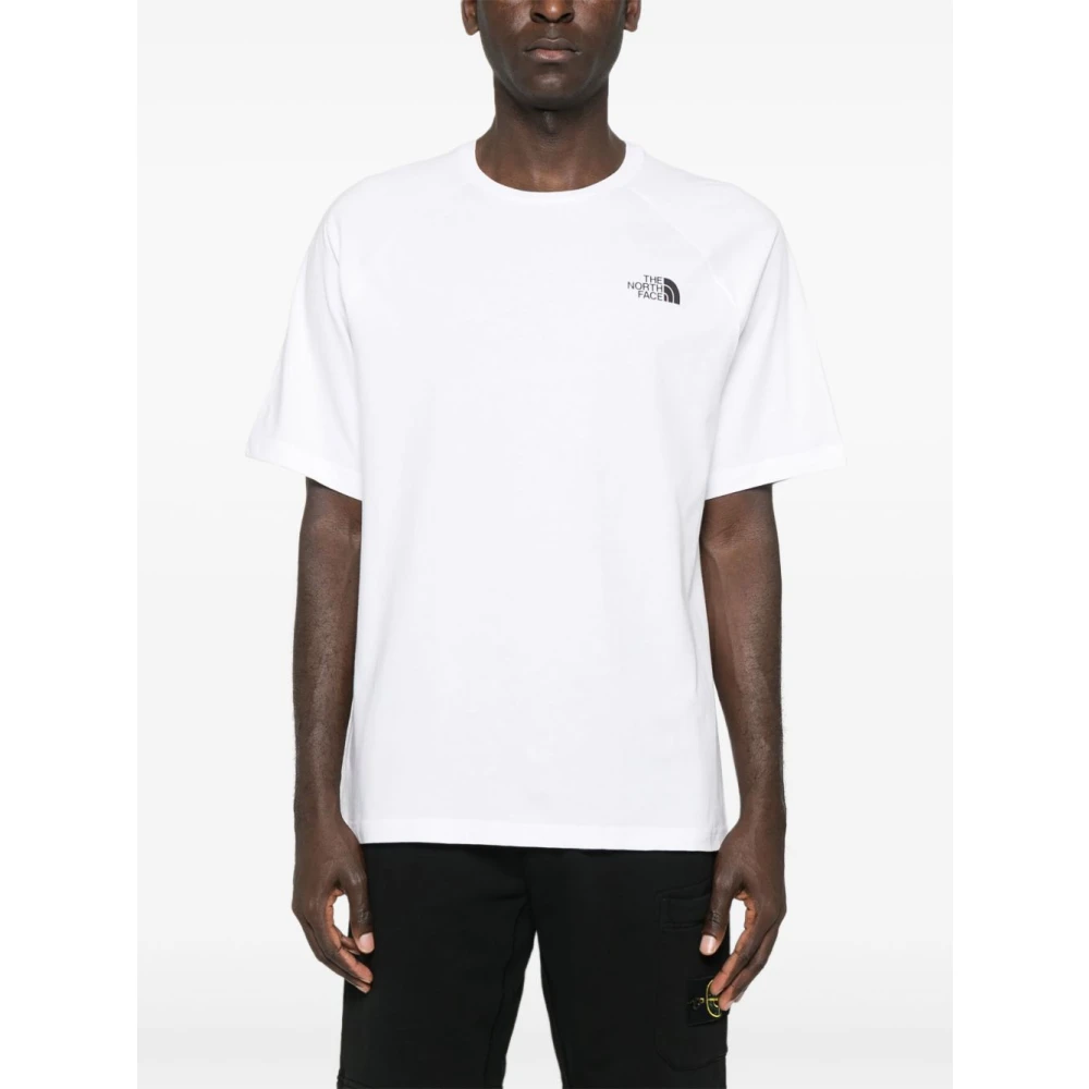 The North Face Grafische Print Crew Neck T-shirt Wit White Heren