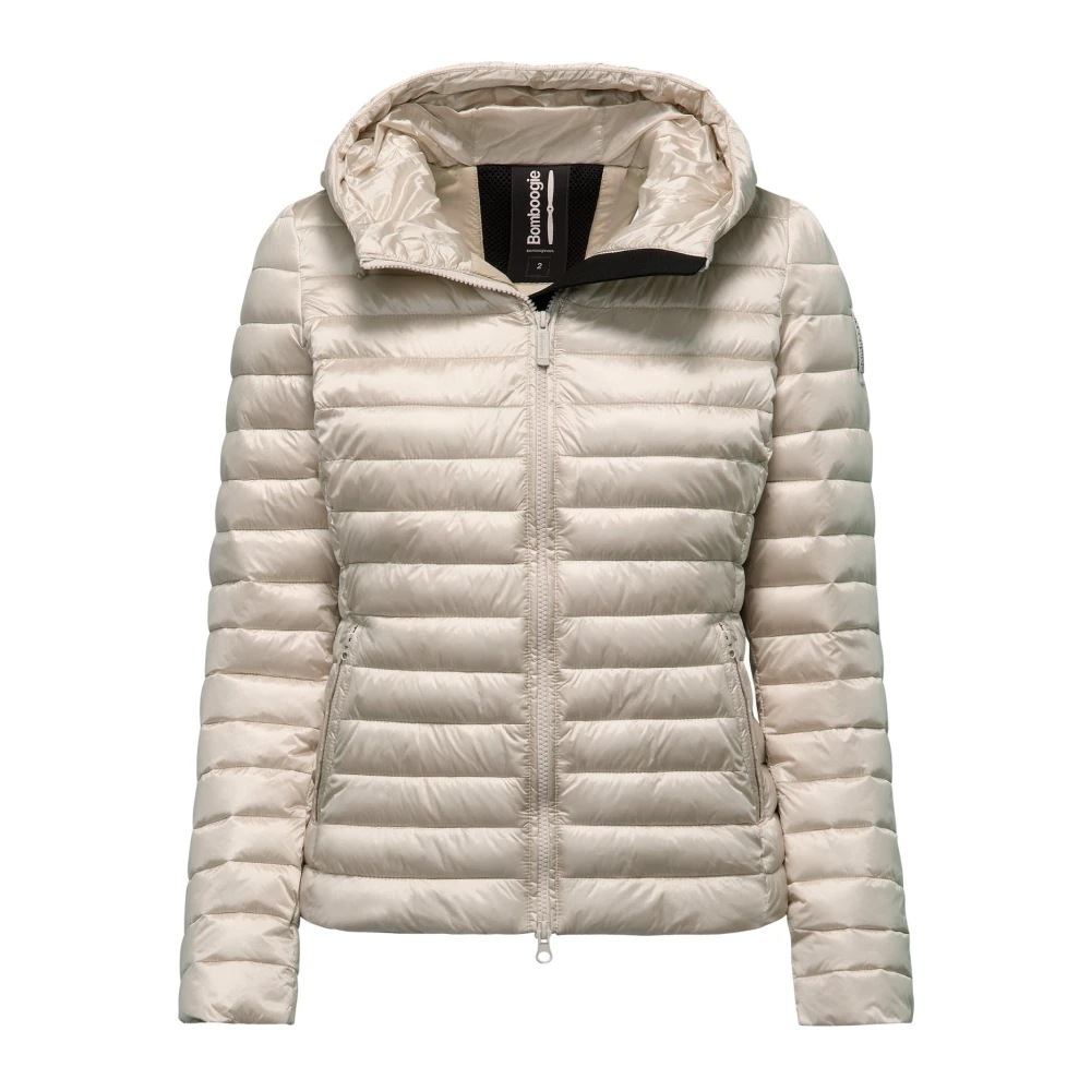 BomBoogie Lichtgewicht Nylon Hooded Jacket Gray Dames