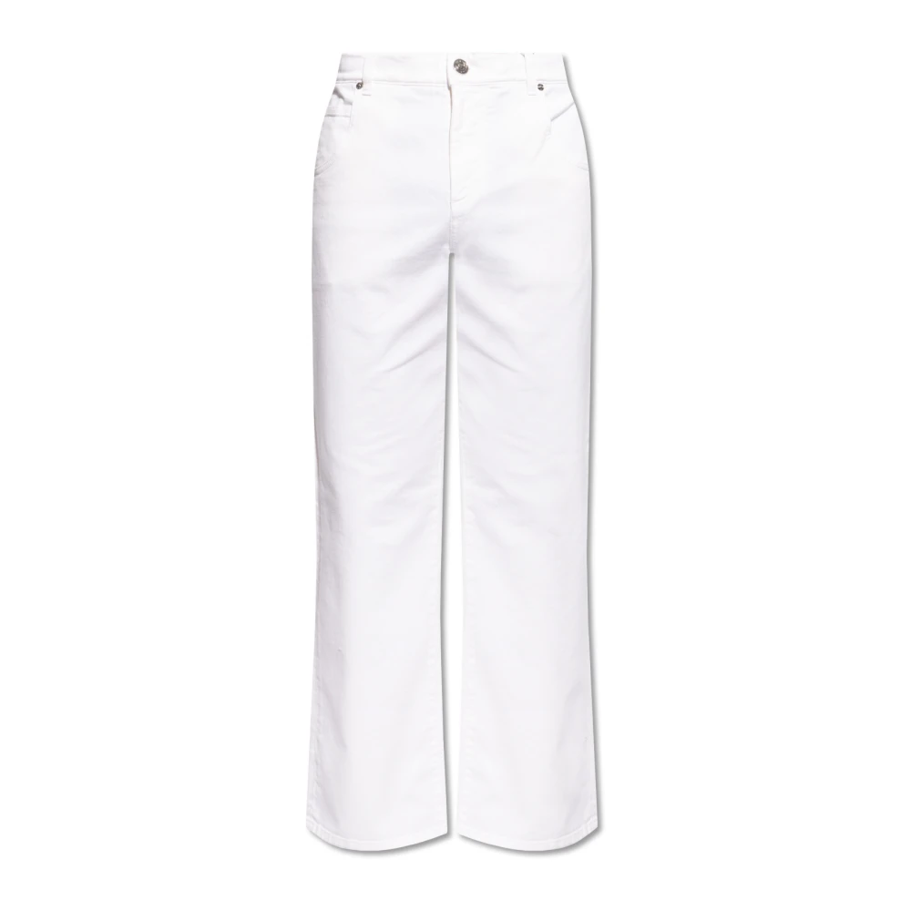 ETRO Logo-geborduurde jeans White Heren