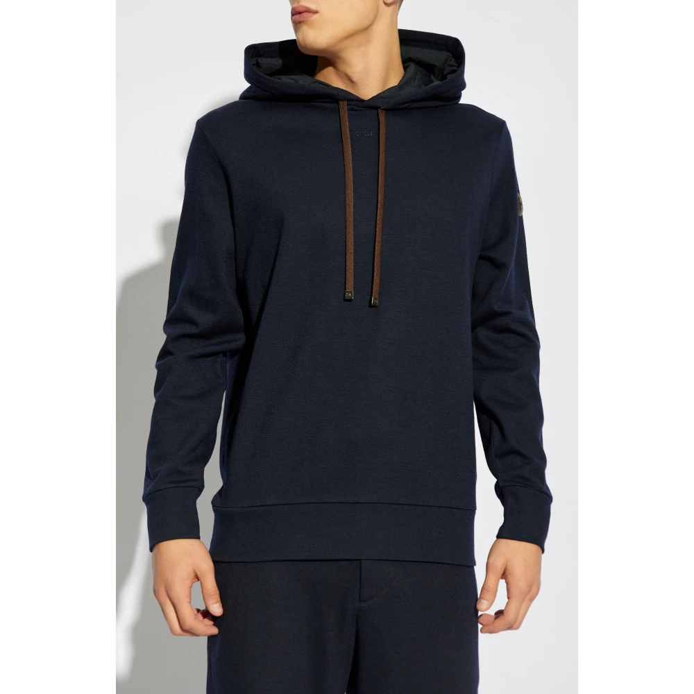 Moncler Hoodie Blue Heren